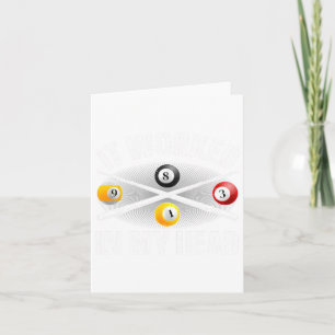 Funny Pool Design For Men Women Billiards Lover Po Card