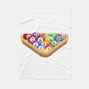 Funny Pool Design For Men Women Billiards Lover Po Fleece Blanket