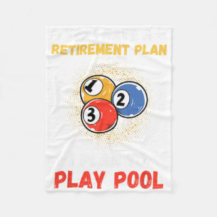 Funny Pool Design For Men Women Billiards Lover Po Fleece Blanket