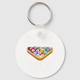 Funny Pool Design For Men Women Billiards Lover Po Key Ring