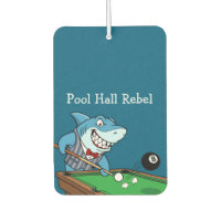 Funny Pool Hall Rebel Billiards Theme Men's Car
