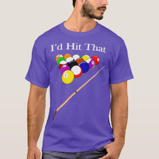 Funny Pool Hall Shark Billiards Player Hustler T-Shirt