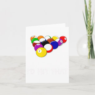 Funny Pool Id Hit That Billiards Player Gift Card