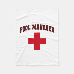 Funny Pool Manager Girls Camp Lifeguards Trip Crui Fleece Blanket