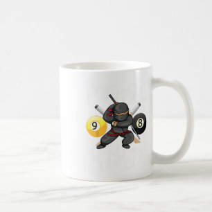 Funny Pool Ninja Cute Pocket Billiards Boys Girls Coffee Mug