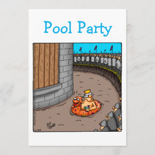 Funny Pool Party Invitation