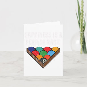 Funny Pool Perfect Rack Billiards Tee  Card