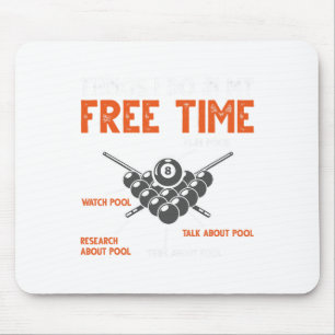 Funny Pool Player Billiard Play Pool Watch Pool Mouse Pad