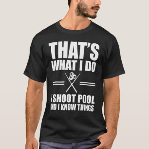 Funny Pool Player Billiards Billiard Ball  1 T-Shirt