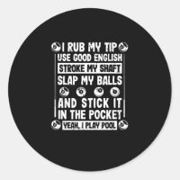 Funny pool player billiards snooker sports humour
