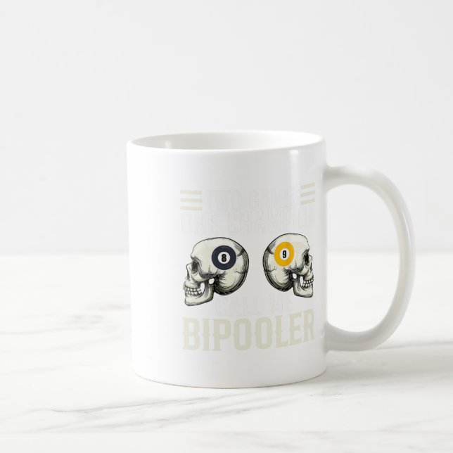 Funny Pool Player Design - For Billiards Fans And  Coffee Mug (Right)