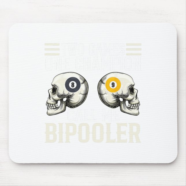 Funny Pool Player Design - For Billiards Fans And  Mouse Pad (Front)