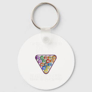 Funny Pool Player Gift For Men Cool Addicted To Bi Key Ring