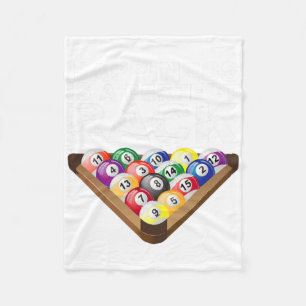 Funny Pool Snooker Perfect Rack Billiards 8 Fleece Blanket