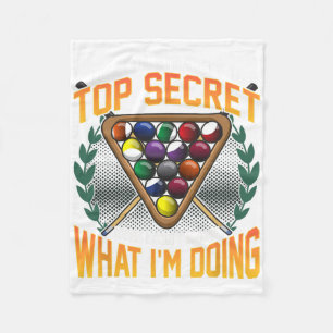 Funny Pool Strategy Joke Dont Know What Im Doing B Fleece Blanket