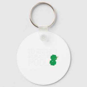 Funny Pool Table Rather Be Playing Pool Billiards Key Ring