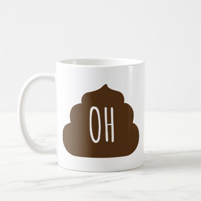Funny Poop Coffee Mug (Left)