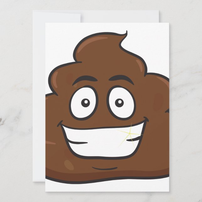 funny poop emoji (Front)
