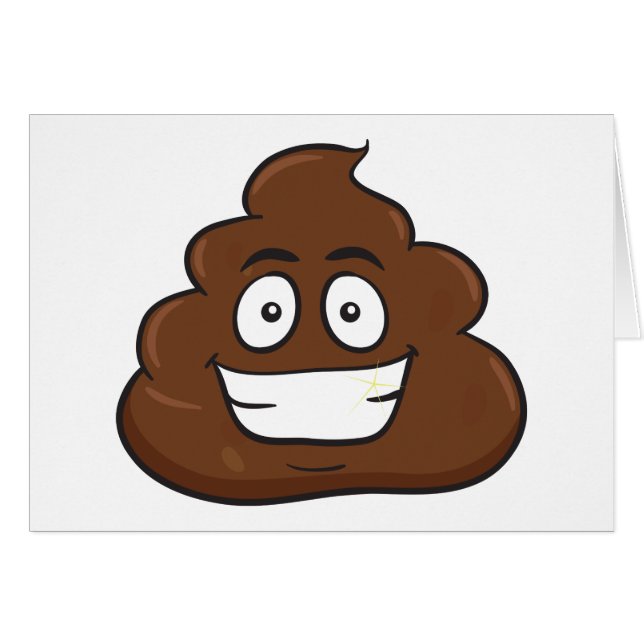 funny poop emoji (Front Horizontal)