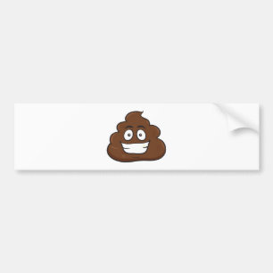 funny poop emoji bumper sticker