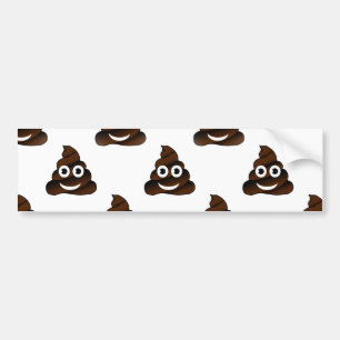 funny poop emoji bumper sticker