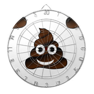funny poop emoji dartboard