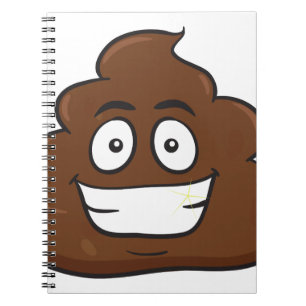 funny poop emoji notebook
