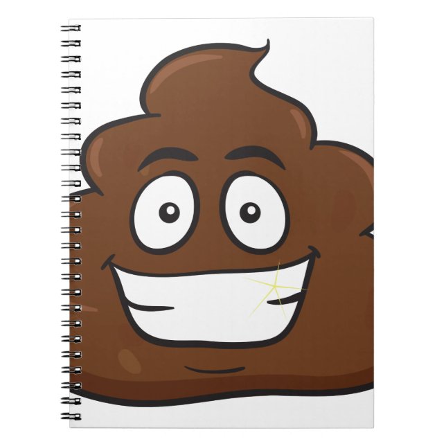 funny poop emoji notebook (Front)