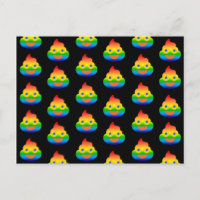 Funny Poop Emoji Rainbow Colour Smiling Face Humou