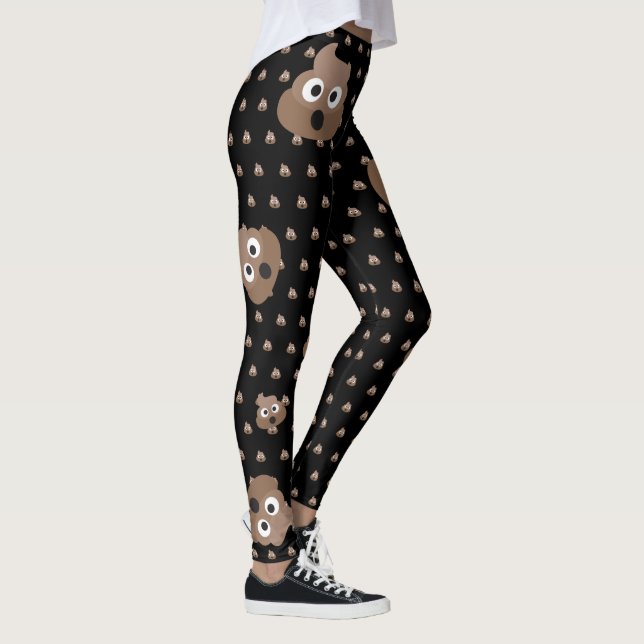 Funny Poop Emojis Leggings (Right)