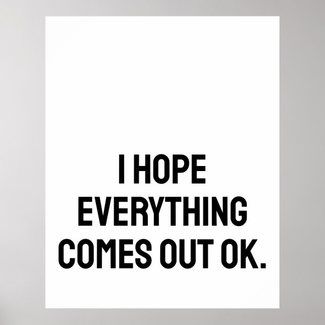 Funny Poop Sign, Funny wall art Bathroom Poster (Front)