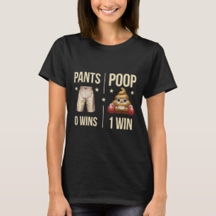Funny Poop Toilet Humour Poop Boxing Meme Pants 0  T-Shirt