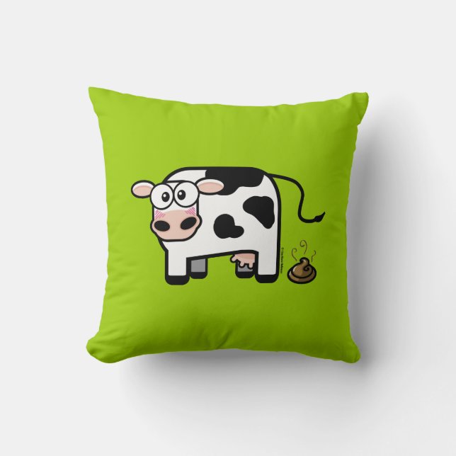 Funny Pooping Cow Cushion (Front)
