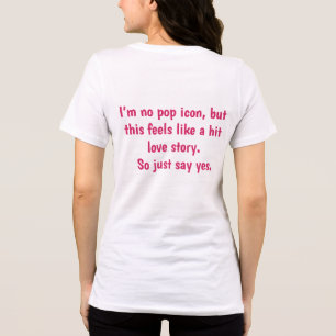 Funny Pop Culture Quote T-Shirt Hit Love Story Tri-Blend Shirt