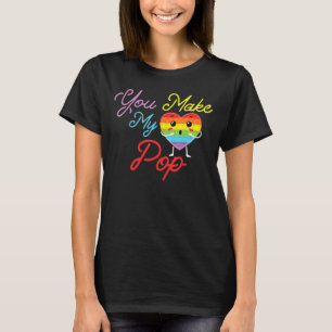 Funny Pop It Valentines You Make My Heart Pop Pop T-Shirt
