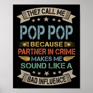 Funny Pop Pop Dad Shirt Valentine Fathers Day Chri Poster