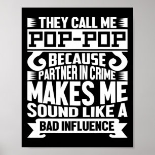 Funny Pop Pop Dad Shirt Valentine Fathers Day Chri Poster