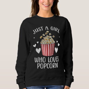 Funny Popcorn Art Girls Women Kids Popcorn Corn Ke Sweatshirt