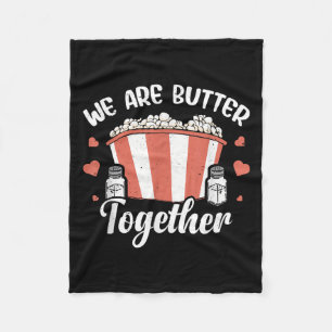 Funny Popcorn Butter Graphic Salty Popped Corn The Fleece Blanket