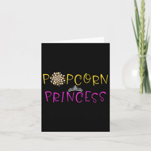 Funny Popcorn Lover Graphic Saying Popcorn Princes Card