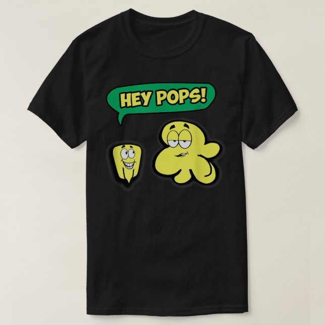 Funny Popcorn T-shirt Kids Movies Party Hey Pops F (Design Front)