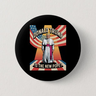 Funny Pope And President Donald Trump3 6 Cm Round Badge