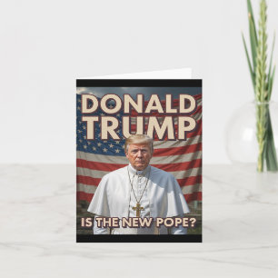 Funny Pope And President Donald Trump5 Card