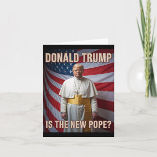 Funny Pope And President Donald Trump6  Card
