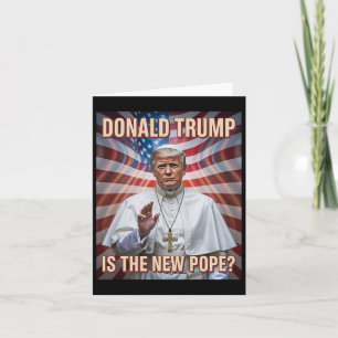 Funny Pope And President Donald Trump9 Card