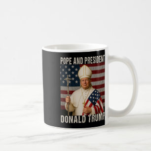 Funny Pope Trump And President Donald Trump  Coffee Mug
