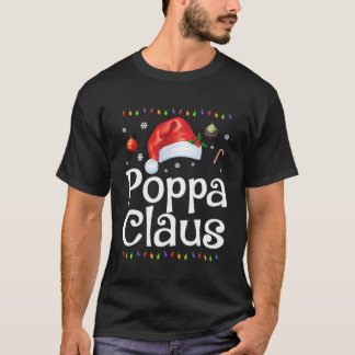 Funny Poppa Claus Christmas T-Shirt Pyjamas Santa 