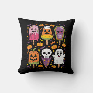 Funny Popsicle Summer Horror Halloween Cute Cushion