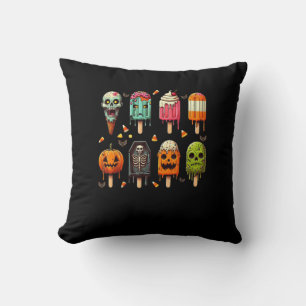 Funny Popsicle Summer Horror Halloween IceCream Su Cushion