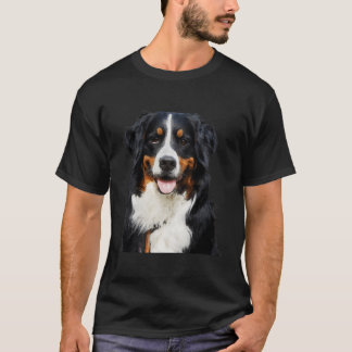 Funny Portrait Of Bernese Mountain Dog For Christm T-Shirt